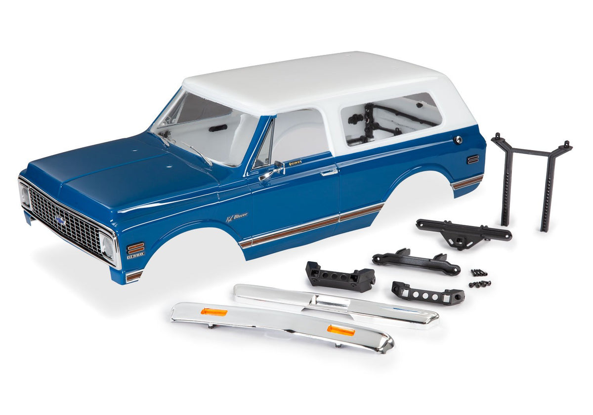 Traxxas Body Chevrolet Blazer 1972 Blue ( Complete with parts ) - TRA9111X