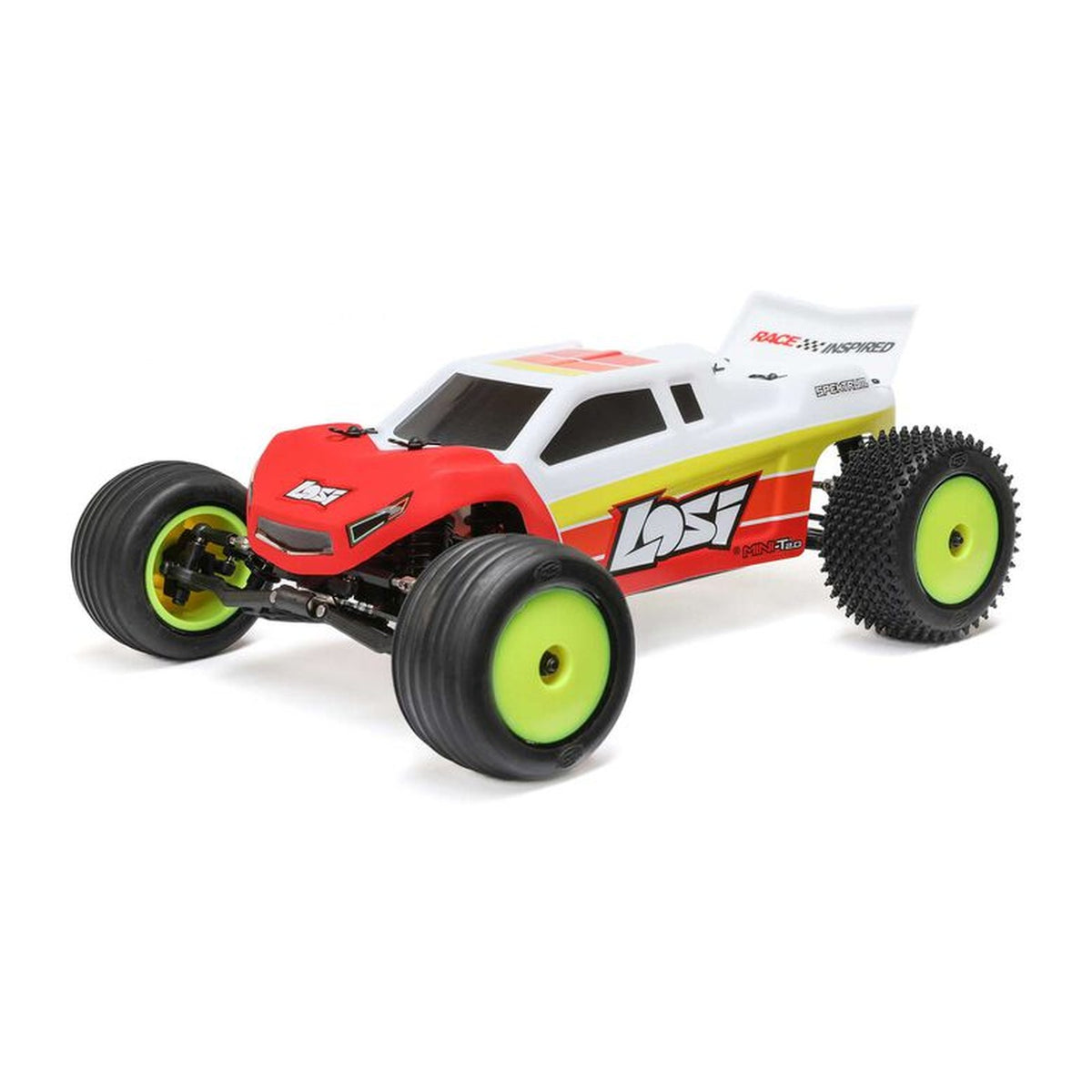 Losi 1/18 Mini-T 2.0 2S 2WD RTR Brushless Stadium Truck, Red