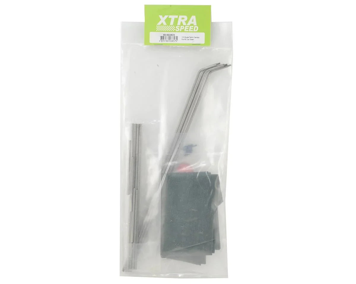 Xtra Speed 1/10 Scale Fabric Canopy Pit Tent (Green) - XTA-XS-58238GN