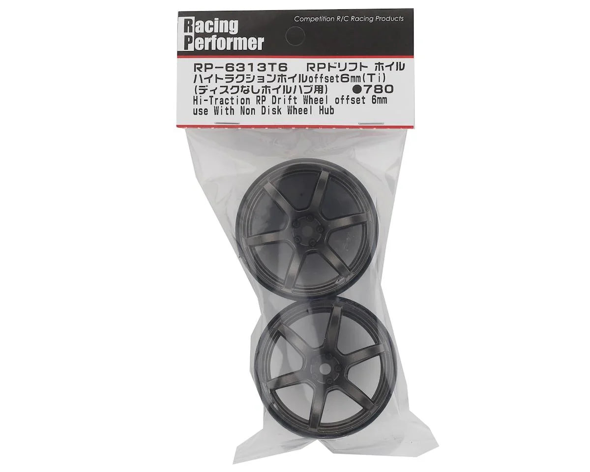 Yokomo 12mm Hex Racing Performer High Traction RWD Drift Wheels - YOKRP-6313T6A
