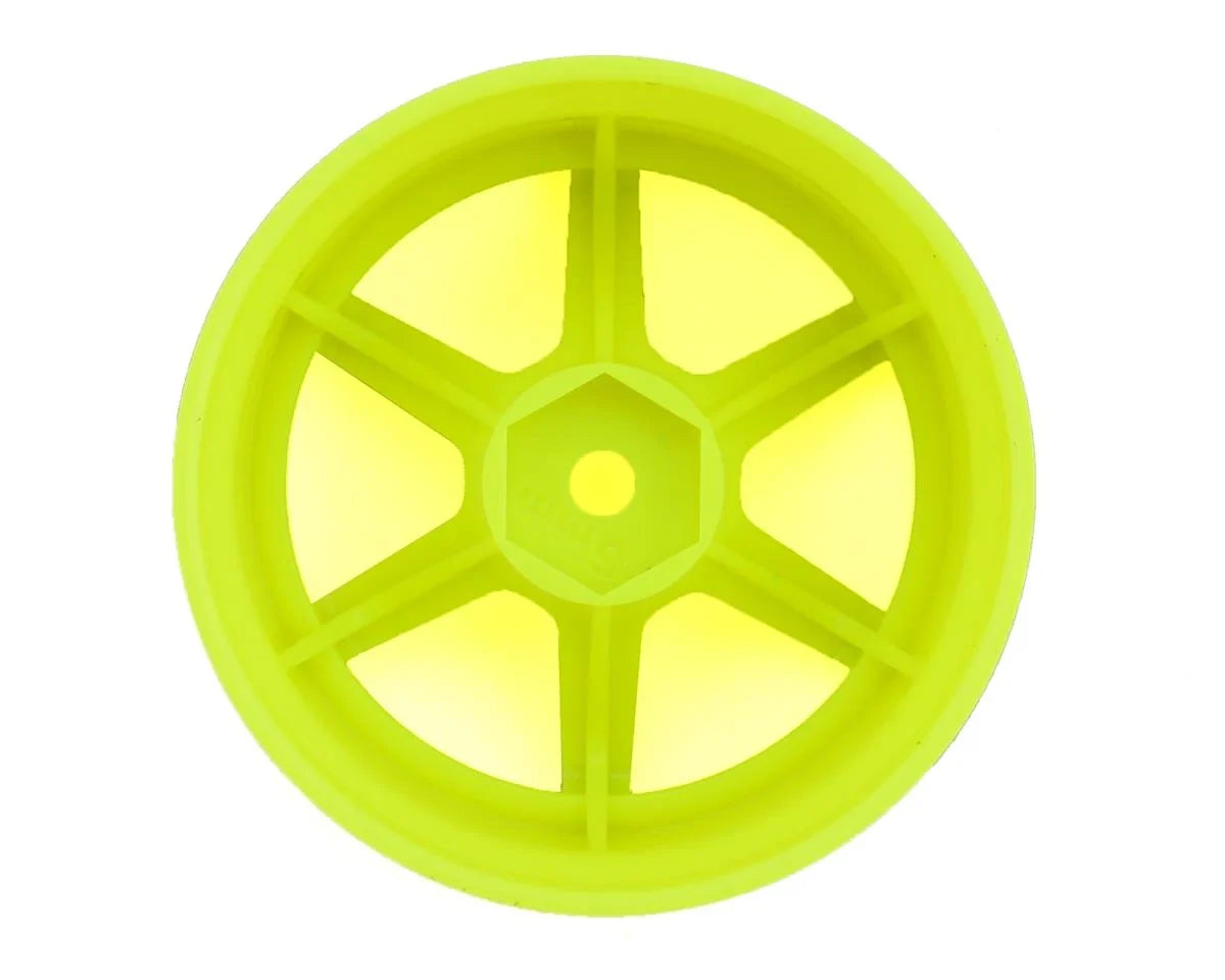 Yokomo 12mm Hex Racing Performer High Traction RWD Drift Wheels (Yellow) (2) (6mm Offset) - YOKRP-6313Y6A