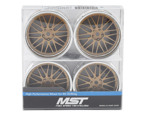 MST S-GD LM 21 Wheel Set (Gold) (4) (Offset Changeable) w/12mm Hex - MXS-832101GD