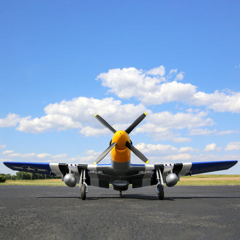 P-51D Mustang 1.5m Smart BNF Basic with AS3X and SAFE Select - EFL01250