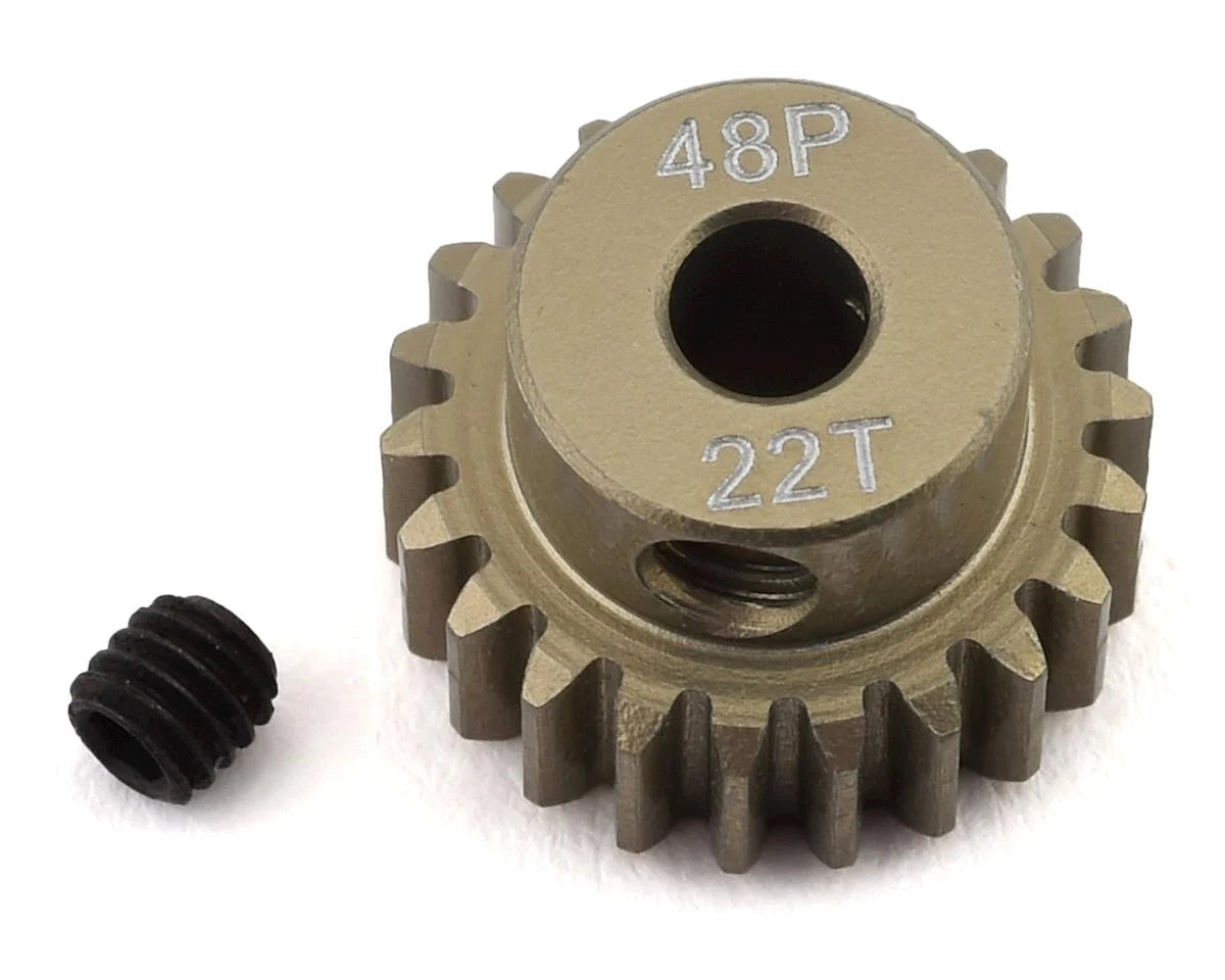 ProTek RC 48P Lightweight Hard Anodized Aluminum Pinion Gear (3.17mm Bore) (22T) - PTK-8609