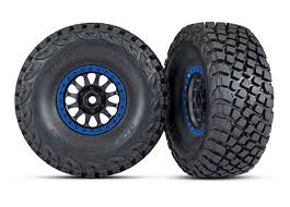 TRA8474X TIRES AND WHEELS ASSEMBLED FOR TRAXXAS UDR