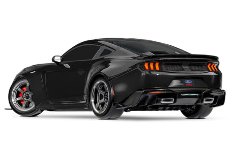Traxxas 4-Tec Mustang 1/10 Electric RWD Drift Car (Black) & TQi 2.4GHz Radio System & TSM