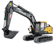 1:14 Volvo RC Metal excavator - E010-003 - E010-003