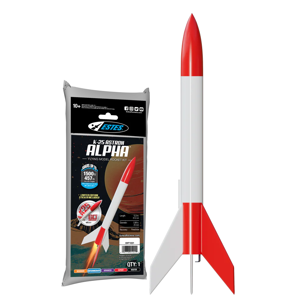Estes Pro K-25 Astron Alpha™ & 2025 Christmas Ornament - K25-BNDL