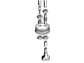 Dubro Fuel Can Cap Fittings - DUBP2192