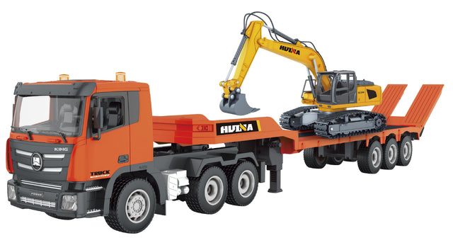 1/24 9ch RC Platform Trailer & Excavator combo 1319 - 1319