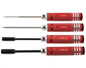 YOKYT-YRTSRA Yokomo Metric Hex & Nut Driver Set (1.5, 2.0, 5.5, 7.0mm) - YOKYT-YRTSRA
