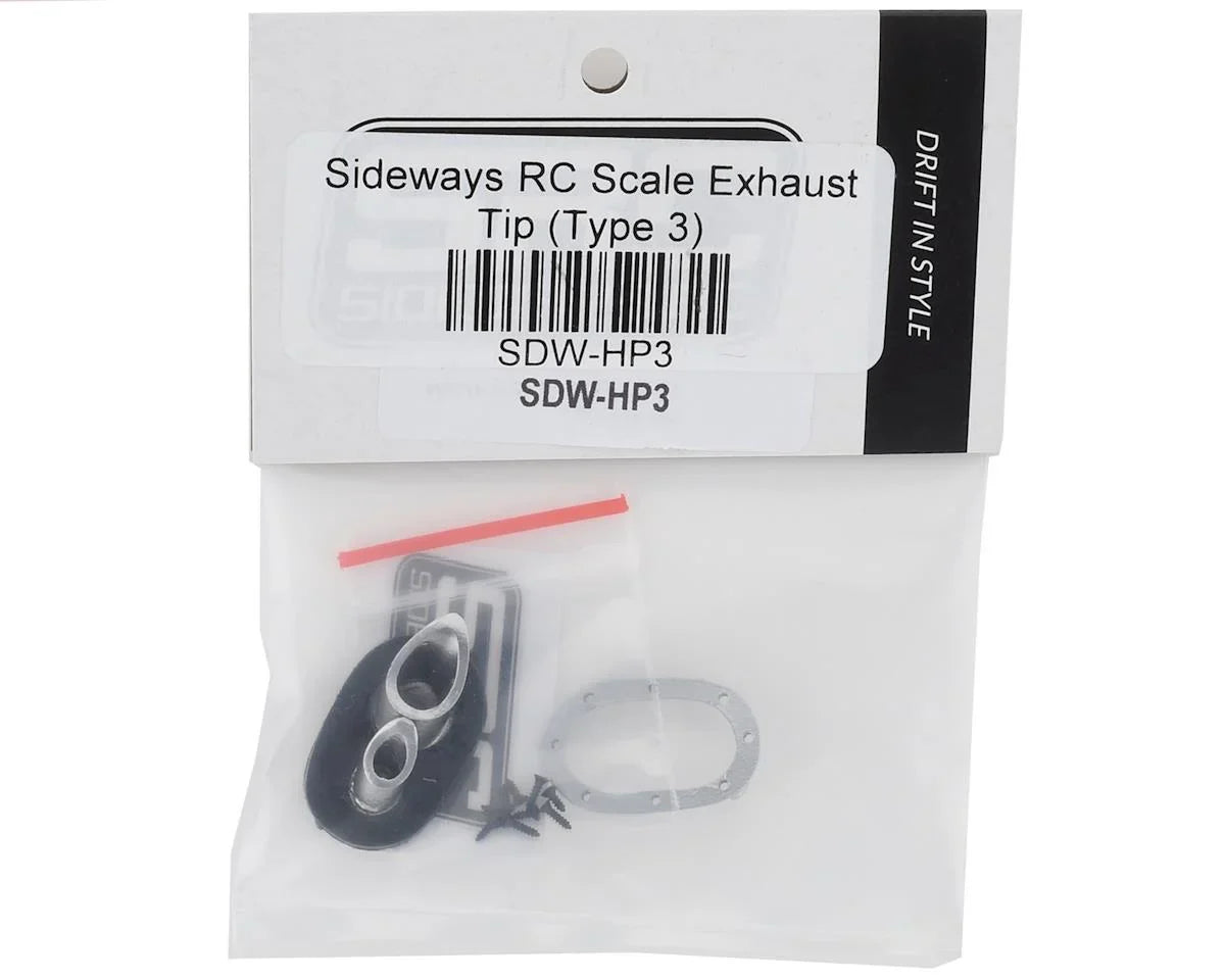 SDW-HP3 Sideways RC Scale Exhaust Tip (Type 3)