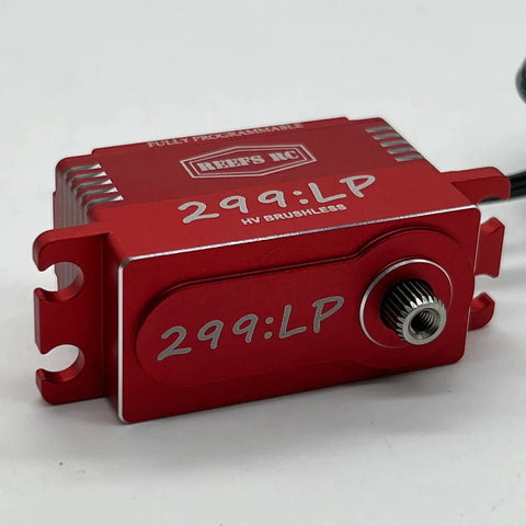Reef's RC - 299LP Special Edition Red High Speed High Torque Low Profile Brushless Servo .0.57/313 @8.4V - SEHREEFS130