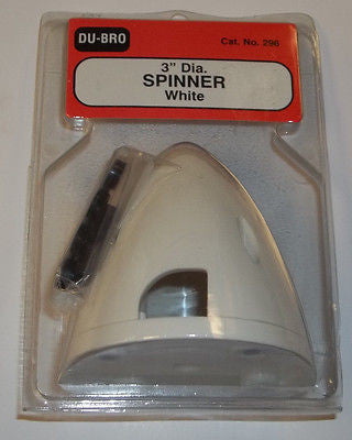 DUBRO 3" SPINNER WHITE #296