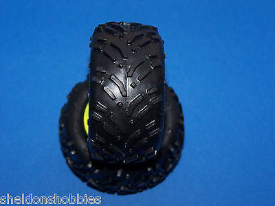 TEAM LOSI MINI SMASHERS GLUED: 1/18 SCALE - FRONT YELLOW WHEELS #LOSB1185