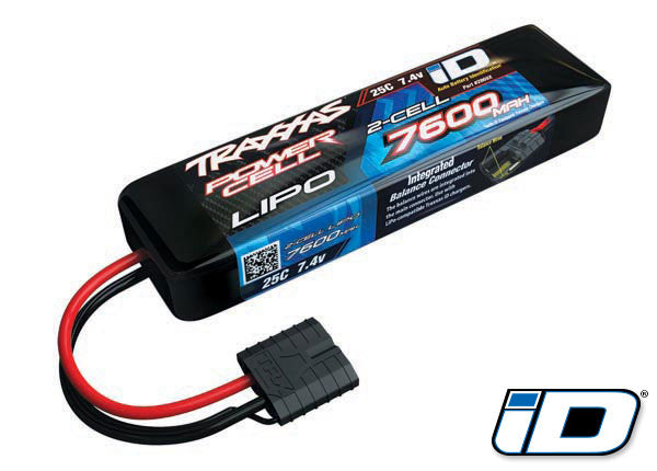 7600mah 7.4v 2-Cell 25C LiPo Battery