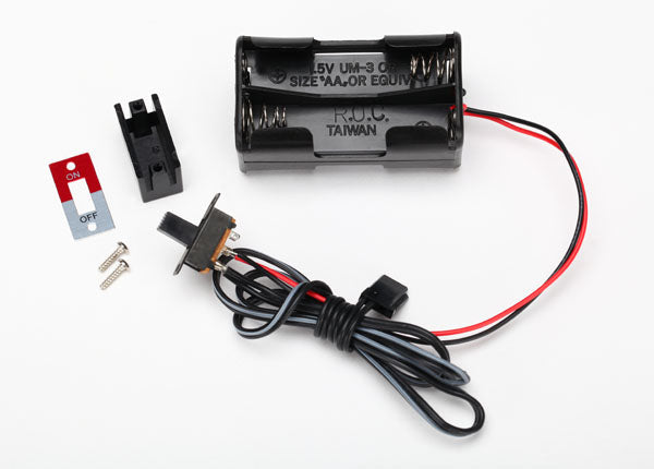 Battery holder, 4-cell / on-off switch - 3170X