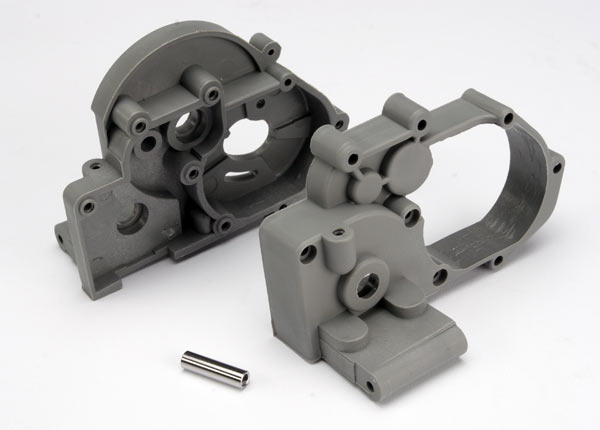Gearbox halves (L&R) (grey) w/ idler gear shaft - 3691A