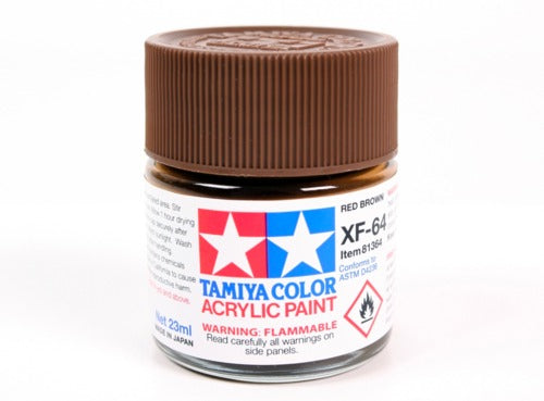 TAM81364 Acrylic XF64, Flat Red Brown