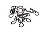 Body clips, heavy duty (black) (12) - 3934A - 3934A