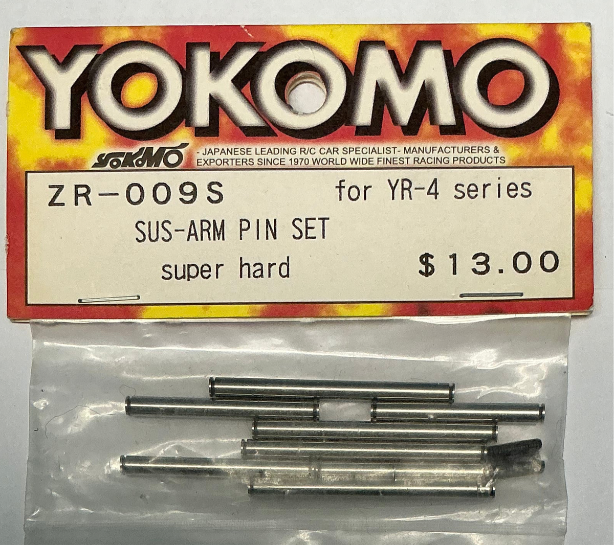 YOKOMO Sus-Arm Pin Set Super Hard for YR-4 series ZR009S
