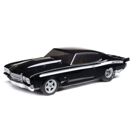 LOS01023T2 1/16 1970 Chevelle 2WD Mini No Prep Drag Car RTR, Black - LOS01023T2