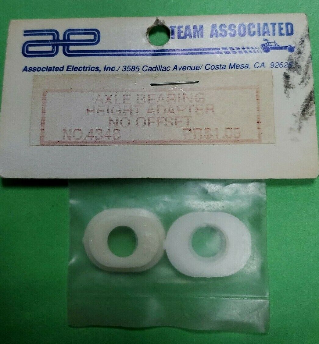 Team Associated # 4348 NO OFFSET AXLE SPACERS WHITE PARTS