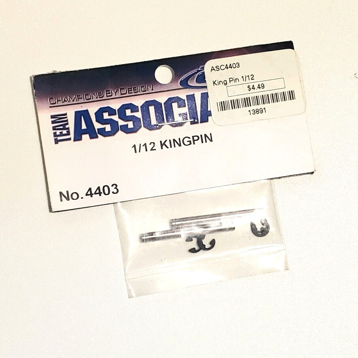 Team Associated # 4403 - Traxxas-Rustler-2wd Suspension Pins & E-Clips