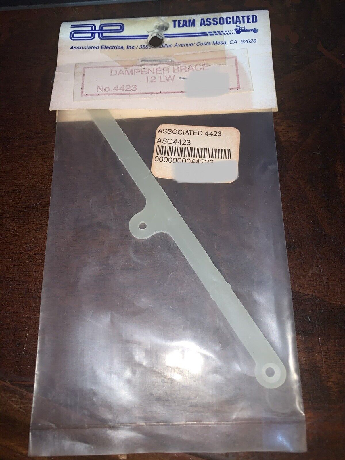 Vintage Team Associated # 4423 - Rc12lw Dampener Brace