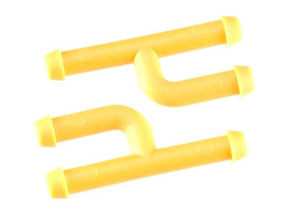 Dubro In-Line Fuel Connector w/Plug Yellow (2) - DUBC2373