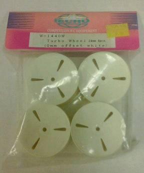 Echo Turbo Wheel 24mm 0mm Offset (White) - W-1440W