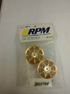 RPM 8 Ball Gold Sedan Wheels (S-Narrow) - 8088-G