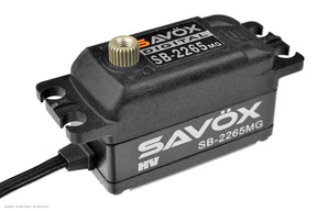 Savox SB2265MG Low Profile Brushless HV Digital Servo – 12kg / 0.08s @ 7.4V (Black) - SB-2265MGB