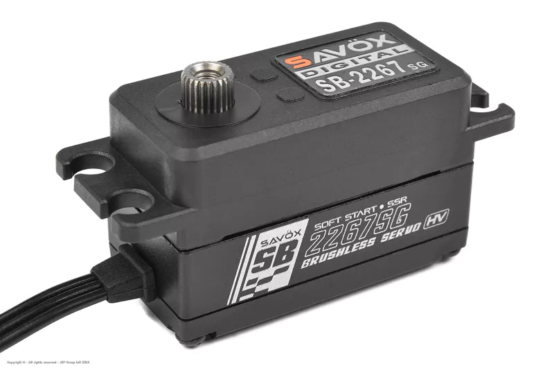 Savox SB-2267SG+ Digital Low-Profile Brushless Servo – Steel Gears