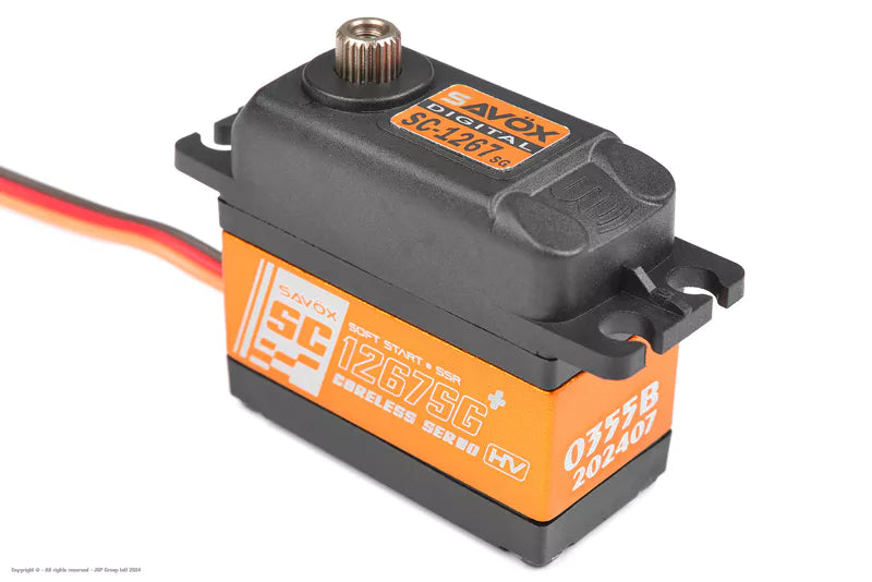 Savox SC-1267SG+ Digital HV Coreless Servo –  Steel Gears