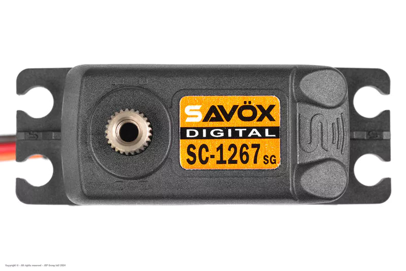 Savox SC-1267SG+ Digital HV Coreless Servo –  Steel Gears
