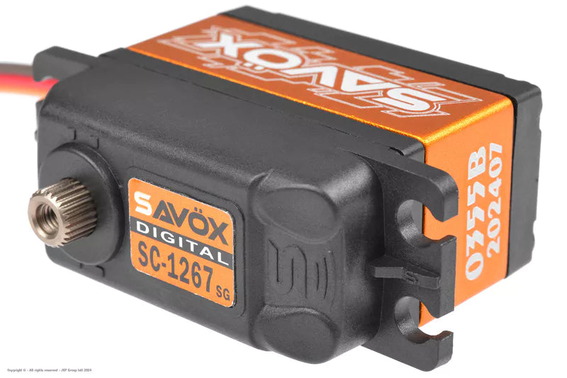 Savox SC-1267SG+ Digital HV Coreless Servo –  Steel Gears