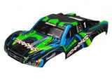 Body, Slash 4X4, green and blue (painted, decals applied)