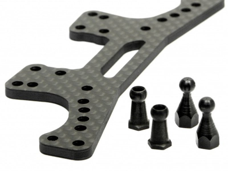HPI73048 - REAR SHOCK TOWER (WOVEN GRAPHITE)
