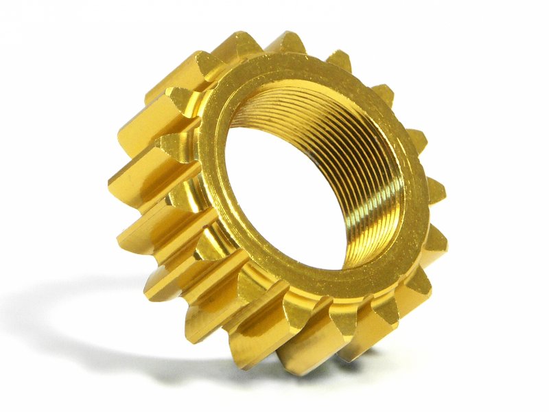 HPI76977 - ALUMINUM THREADED PINION GEAR 17Tx12mm (1M)