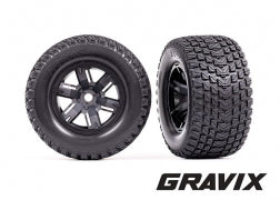 T&W X-MAXX BLK WHL GRAVIX TIRE - 7877