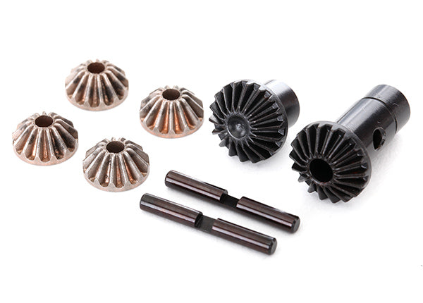 Traxxass Gear set, differential (output gears (2), spider gears (4), spider gear shaft (2) - 8282