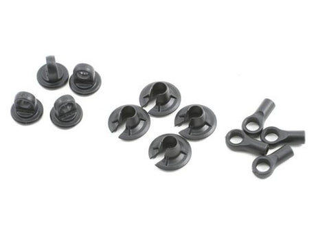 LOSA5321 10mm Shock Plastic Set (4) - LOSA5321