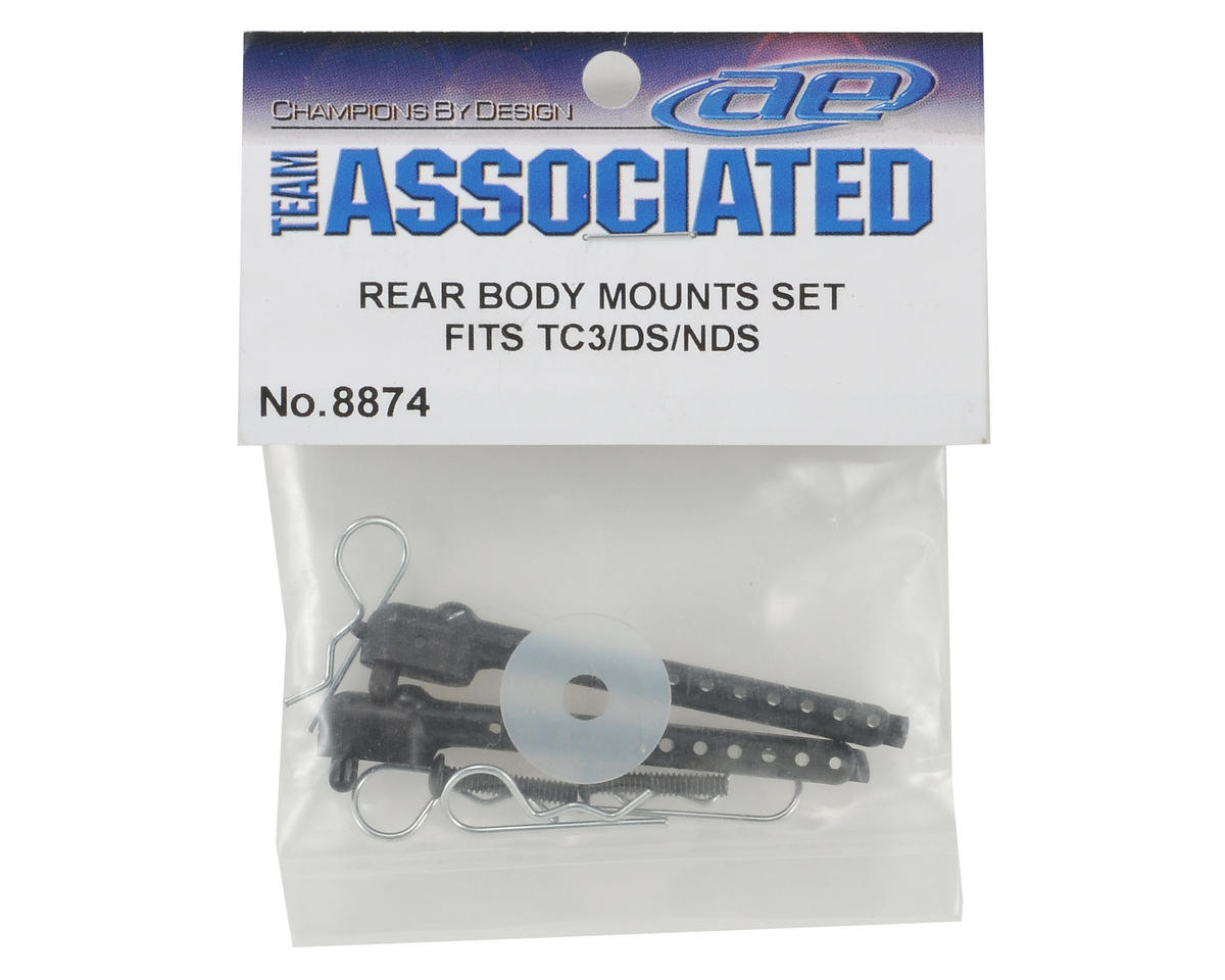 Team Associated 8874 Rear body mounts set fits TC3/DS/NDS