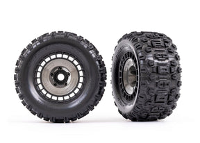 Traxxas 3.8" Modular Wheels & Sledgehammer Tires (2) - 9572