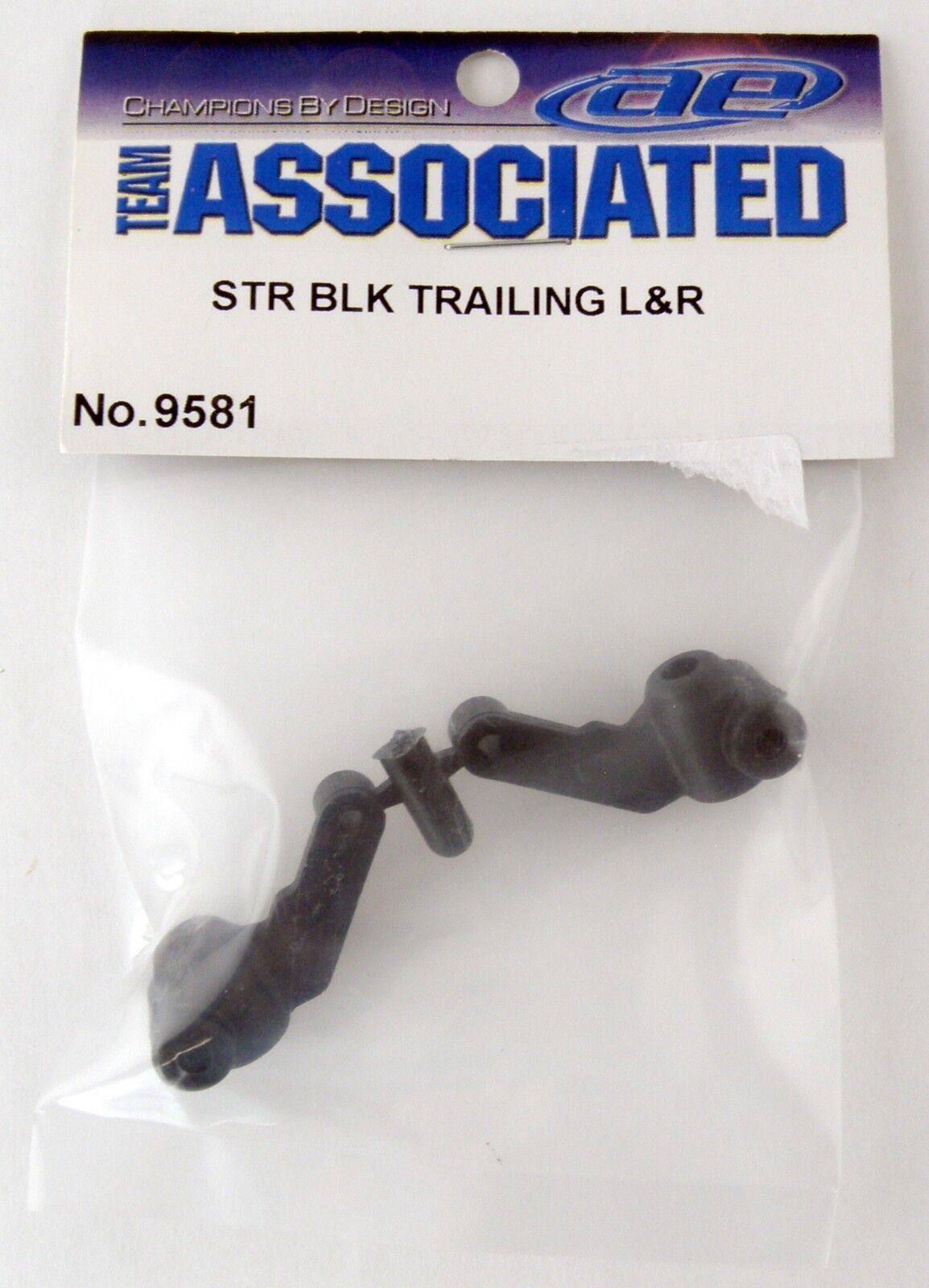 Team Associated 9581 STR blk trailing L&R