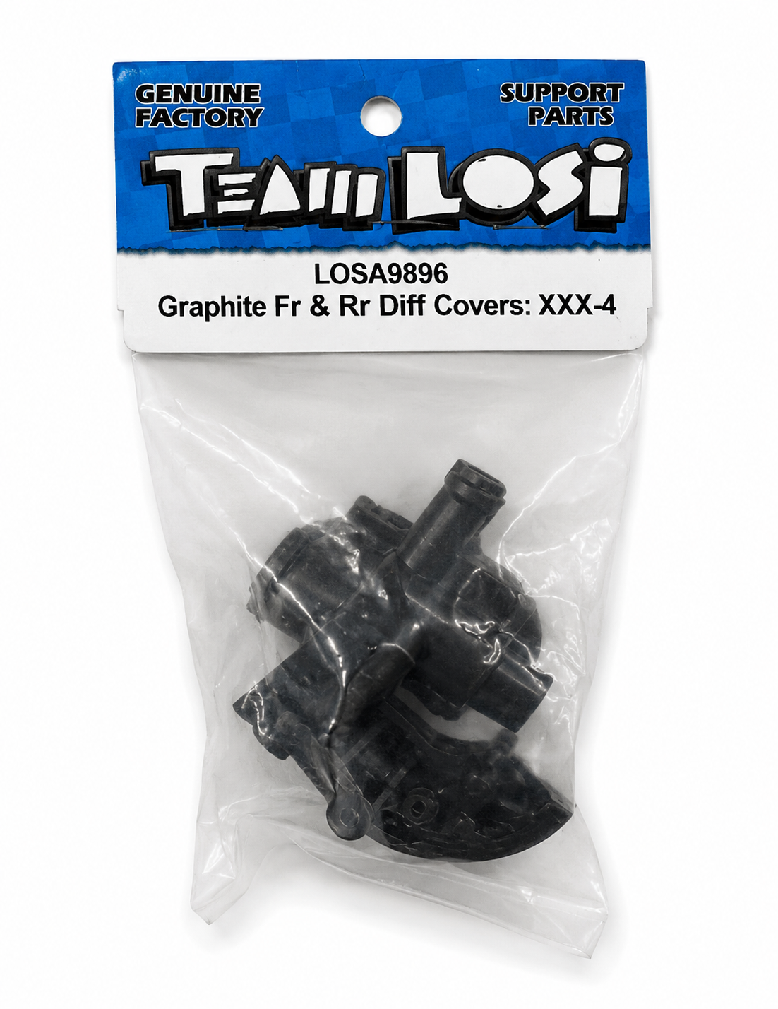 LOSA9896 Graphite Fr & Rr Diff Covers: XXX-4