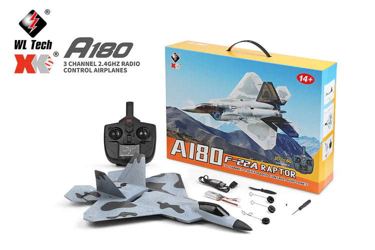RC Pro 3D/6G Brushless 3ch airplane F22(32cm) A180