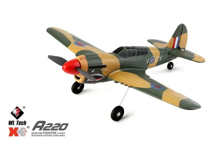 A220 3D/6G 4CH R/C P40 FIGHTER BRUSHED - A220-WL
