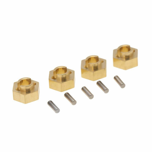 Brass Stock Wheels Hub 7mm Hex SCX24 - TRC-020
